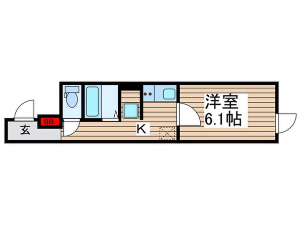 Meldia Residential北千住の物件間取画像